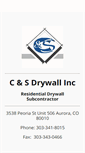 Mobile Screenshot of cs-drywall.com